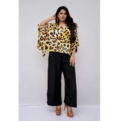 Animal Printed Kaftan Pant Cord set