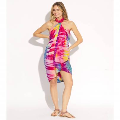 Tie Dye Pareo with Buckle
